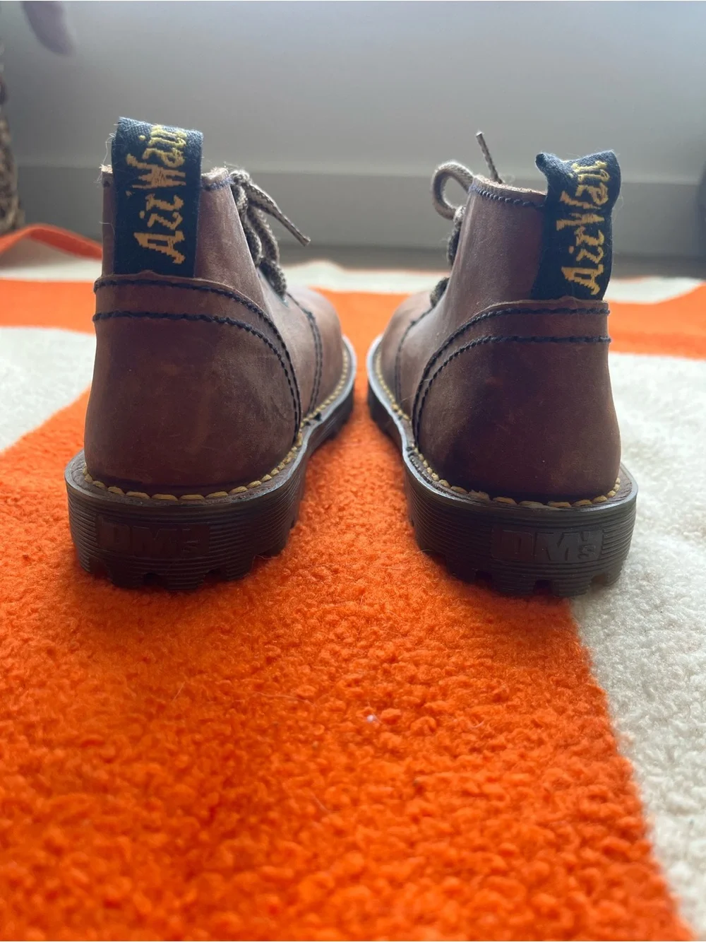 Kids Brown Lace-Up Leather Ankle Boots - [Brand Unspecified]